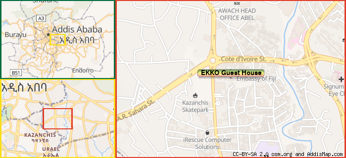 Map: How to find us.